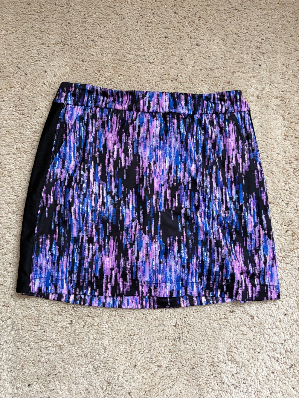 EP NY 17 1/2" Skort Stained Glass Black Multi size Medium (138)